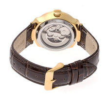 Load image into Gallery viewer, Empress Francesca Automatic MOP Leather-Band Watch - Dark Brown - EMPEM2203