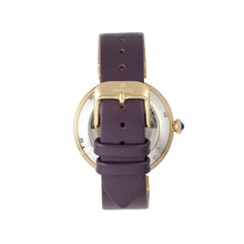 Load image into Gallery viewer, Empress Adelaide Automatic Skeleton Leather-Band Watch - Purple  - EMPEM2506