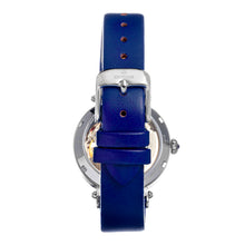 Load image into Gallery viewer, Empress Alouette Automatic Semi-Skeleton Leather-Band Watch - Blue - EMPEM3402