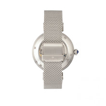 Load image into Gallery viewer, Empress Adelaide Automatic Skeleton Mesh-Bracelet Watch - Silver - EMPEM2501