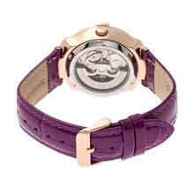 Load image into Gallery viewer, Empress Francesca Automatic MOP Leather-Band Watch - Fuschia - EMPEM2206