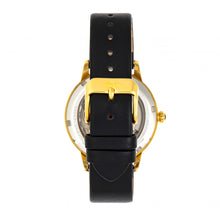 Load image into Gallery viewer, Empress Diana Automatic Engraved MOP Leather-Band Watch - Black - EMPEM3003