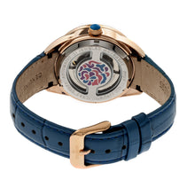 Load image into Gallery viewer, Empress Helena Leather-Band Watch w/Date - Rose Gold/Blue - EMPEM1806