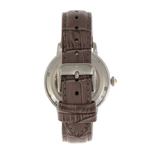 Load image into Gallery viewer, Empress Tatiana Automatic Semi-Skeleton Leather-Band Watch - Brown - EMPEM2903