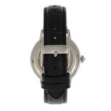 Load image into Gallery viewer, Empress Tatiana Automatic Semi-Skeleton Leather-Band Watch - Black - EMPEM2901