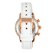 Load image into Gallery viewer, Empress Beatrice Automatic Skeleton Dial Leather-Band Watch w/Day/Date - Rose Gold/White - EMPEM2005
