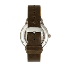 Load image into Gallery viewer, Empress Diana Automatic Engraved MOP Leather-Band Watch - Olive - EMPEM3001