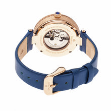 Load image into Gallery viewer, Empress Louise Automatic MOP Leather-Band Watch - Blue - EMPEM2305