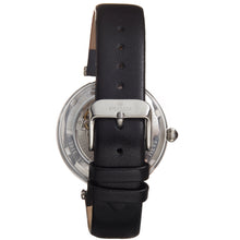 Load image into Gallery viewer, Empress Anne Automatic Semi-Skeleton Leather-Band Watch - Black - EMPEM3101