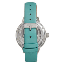 Load image into Gallery viewer, Empress Alice Automatic MOP Skeleton Dial Leather-Band Watch - Mint - EMPEM3202