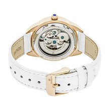 Load image into Gallery viewer, Empress Godiva Automatic MOP Leather-Band Watch - Rose Gold/White - EMPEM1106