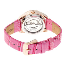 Load image into Gallery viewer, Empress Messalina Automatic MOP Leather-Band Watch w/Date - Pink - EMPEM2405