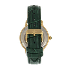 Load image into Gallery viewer, Empress Tatiana Automatic Semi-Skeleton Leather-Band Watch - Green - EMPEM2904