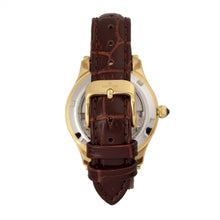 Load image into Gallery viewer, Empress Xenia Automatic Leather-Band Watch - Brown - EMPEM2603