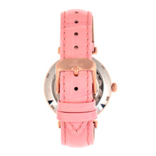 Load image into Gallery viewer, Empress Edith Semi-Skeleton Leather-Band Watch - Pink - EMPEM3306