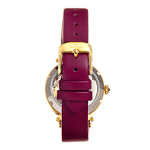Load image into Gallery viewer, Empress Alouette Automatic Semi-Skeleton Leather-Band Watch - Fuschia - EMPEM3401