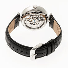 Load image into Gallery viewer, Empress Stella Automatic Semi-Skeleton MOP Leather-Band Watch - Black - EMPEM2102