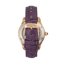 Load image into Gallery viewer, Empress Xenia Automatic Leather-Band Watch - Purple - EMPEM2605