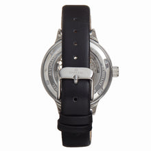 Load image into Gallery viewer, Empress Alice Automatic MOP Skeleton Dial Leather-Band Watch - Black - EMPEM3201