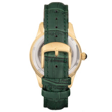 Load image into Gallery viewer, Empress Augusta Automatic Mosaic Mother-of-Pearl Leather-Band Watch - Gold/Green - EMPEM3503