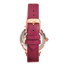 Load image into Gallery viewer, Empress Alouette Automatic Semi-Skeleton Leather-Band Watch - Pink - EMPEM3406