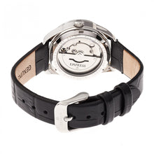 Load image into Gallery viewer, Empress Messalina Automatic MOP Leather-Band Watch w/Date - Black - EMPEM2401