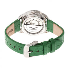 Load image into Gallery viewer, Empress Messalina Automatic MOP Leather-Band Watch w/Date - Green - EMPEM2402