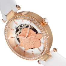 Load image into Gallery viewer, Empress Anne Automatic Semi-Skeleton Leather-Band Watch - White - EMPEM3104