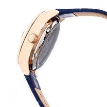 Load image into Gallery viewer, Empress Messalina Automatic MOP Leather-Band Watch w/Date - Blue - EMPEM2404