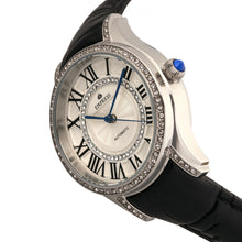 Load image into Gallery viewer, Empress Xenia Automatic Leather-Band Watch - Black - EMPEM2601