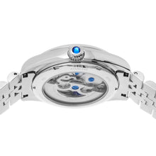 Load image into Gallery viewer, Empress Magnolia Automatic MOP Skeleton Dial Bracelet Watch - Silver - EMPEM3601