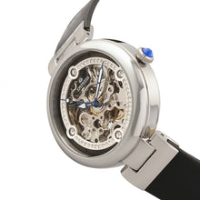 Load image into Gallery viewer, Empress Adelaide Automatic Skeleton Leather-Band Watch - Black - EMPEM2504