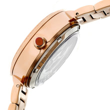 Load image into Gallery viewer, Empress Catherine Automatic Hammered Dial Bracelet Watch - Orange - EMPEM1904