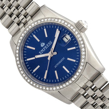 Load image into Gallery viewer, Empress Constance Automatic Bracelet Watch w/Date - Silver/Blue - EMPEM1504