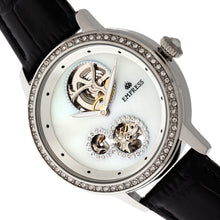Load image into Gallery viewer, Empress Tatiana Automatic Semi-Skeleton Leather-Band Watch - Black - EMPEM2901