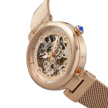 Load image into Gallery viewer, Empress Adelaide Automatic Skeleton Mesh-Bracelet Watch - Rose Gold - EMPEM2503