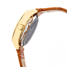 Load image into Gallery viewer, Empress Messalina Automatic MOP Leather-Band Watch w/Date - Camel - EMPEM2403