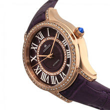 Load image into Gallery viewer, Empress Xenia Automatic Leather-Band Watch - Purple - EMPEM2605