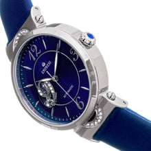 Load image into Gallery viewer, Empress Alouette Automatic Semi-Skeleton Leather-Band Watch - Blue - EMPEM3402