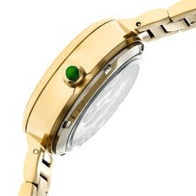 Load image into Gallery viewer, Empress Catherine Automatic Hammered Dial Bracelet Watch - Green - EMPEM1903