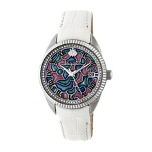 Load image into Gallery viewer, Empress Helena Leather-Band Watch w/Date - Silver/White - EMPEM1804