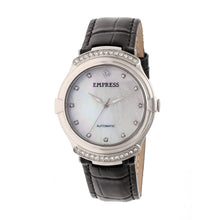 Load image into Gallery viewer, Empress Francesca Automatic MOP Leather-Band Watch - Black - EMPEM2201