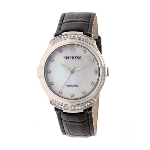 Empress Francesca Automatic MOP Leather-Band Watch - EMPEM2201