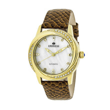 Load image into Gallery viewer, Empress Ayala Automatic MOP Leather-Band Watch - Rose Gold/White - EMPEM1005