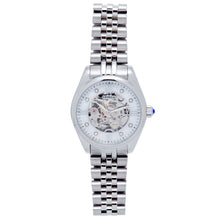 Load image into Gallery viewer, Empress Magnolia Automatic MOP Skeleton Dial Bracelet Watch - Silver - EMPEM3601