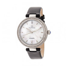 Load image into Gallery viewer, Empress Louise Automatic MOP Leather-Band Watch - Silver - EMPEM2301