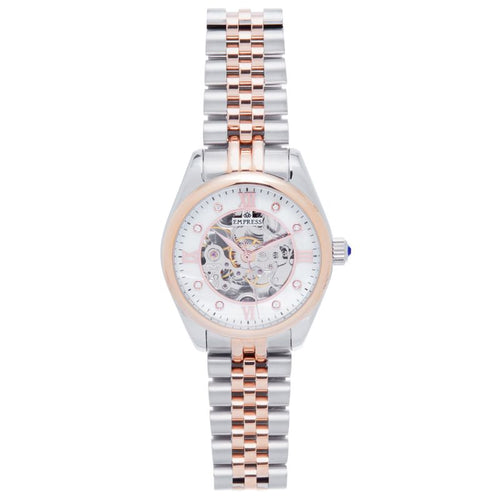Empress Magnolia Automatic MOP Skeleton Dial Bracelet Watch - EMPEM3602