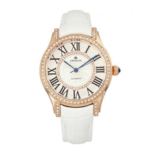 Load image into Gallery viewer, Empress Xenia Automatic Leather-Band Watch - White - EMPEM2604