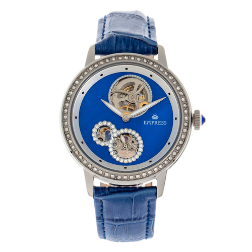 Empress Tatiana Automatic Semi-Skeleton Leather-Band Watch - EMPEM2902