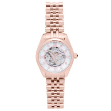 Load image into Gallery viewer, Empress Magnolia Automatic MOP Skeleton Dial Bracelet Watch - Rose Gold - EMPEM3603